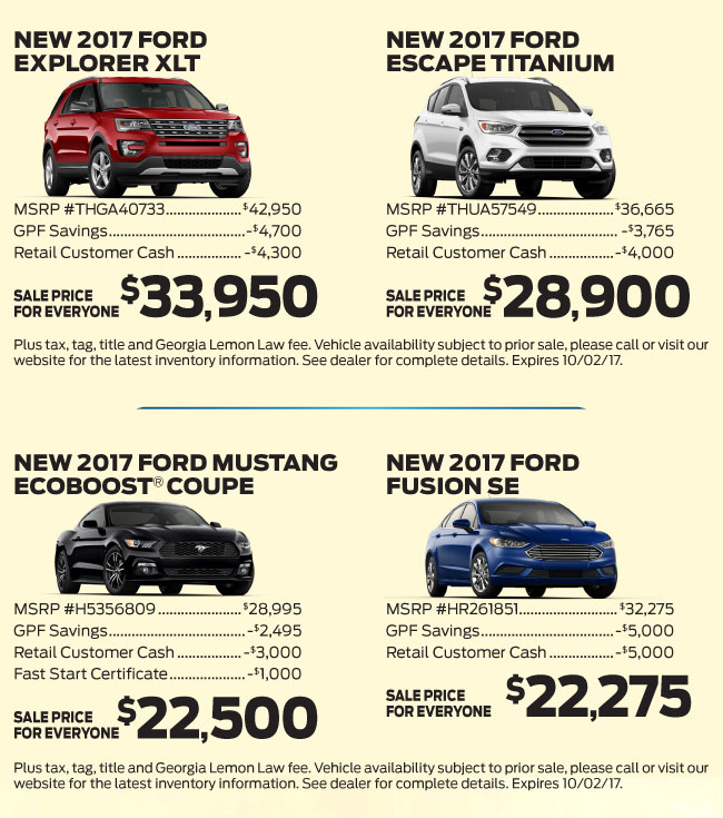 SUV Season Zero Percent Financing on all SUVs Place Ford
